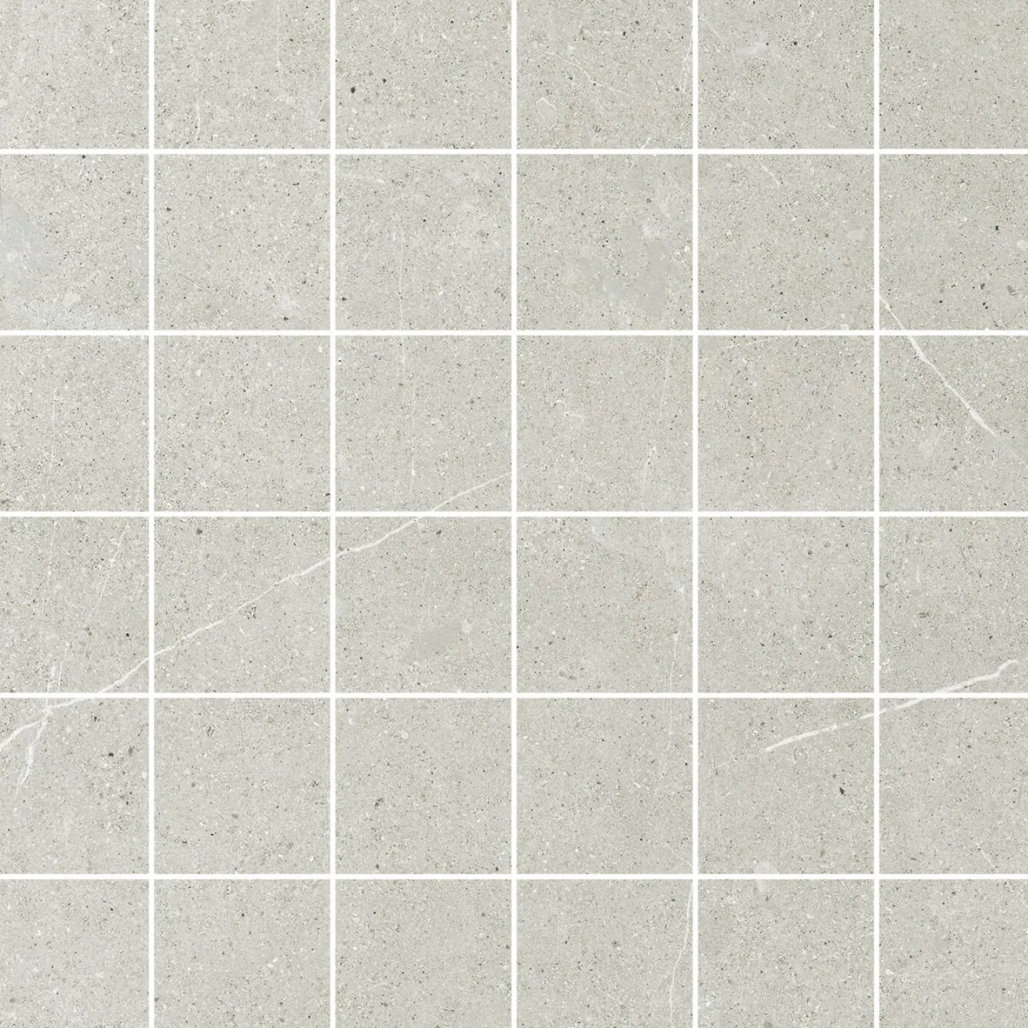 Mosaiikkilaatta Pukkila Ease Light Grey matta sileä 5x5 cm