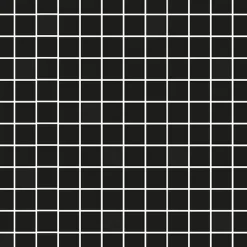 Mosaiikkilaatta Pukkila Mosaico Porcelanico Black himmeä sileä 25x25 mm