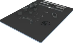 Märkätilalevy lattiaan lineaarisella kaivolla Tycroc STL150 1500x1000x30 mm