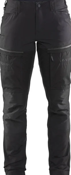Naisten housut Blåkläder 7166 Stretch musta/tummanharmaa