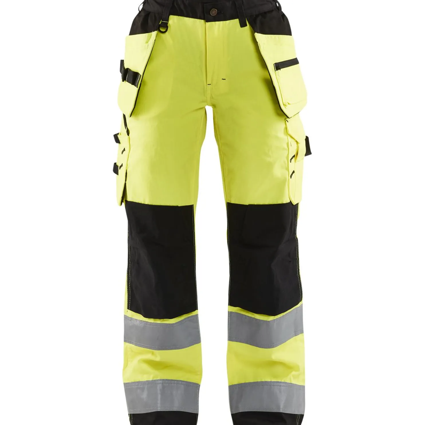 Naisten riipputaskuhousut Blåkläder 7156 Highvis huomiokeltainen/musta