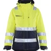 Naisten talvitakki Blåkläder 4872 Highvis huomiokeltainen/sininen