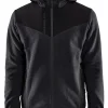 Neulottu softshell-takki Blåkläder 5940 tummansininen/musta