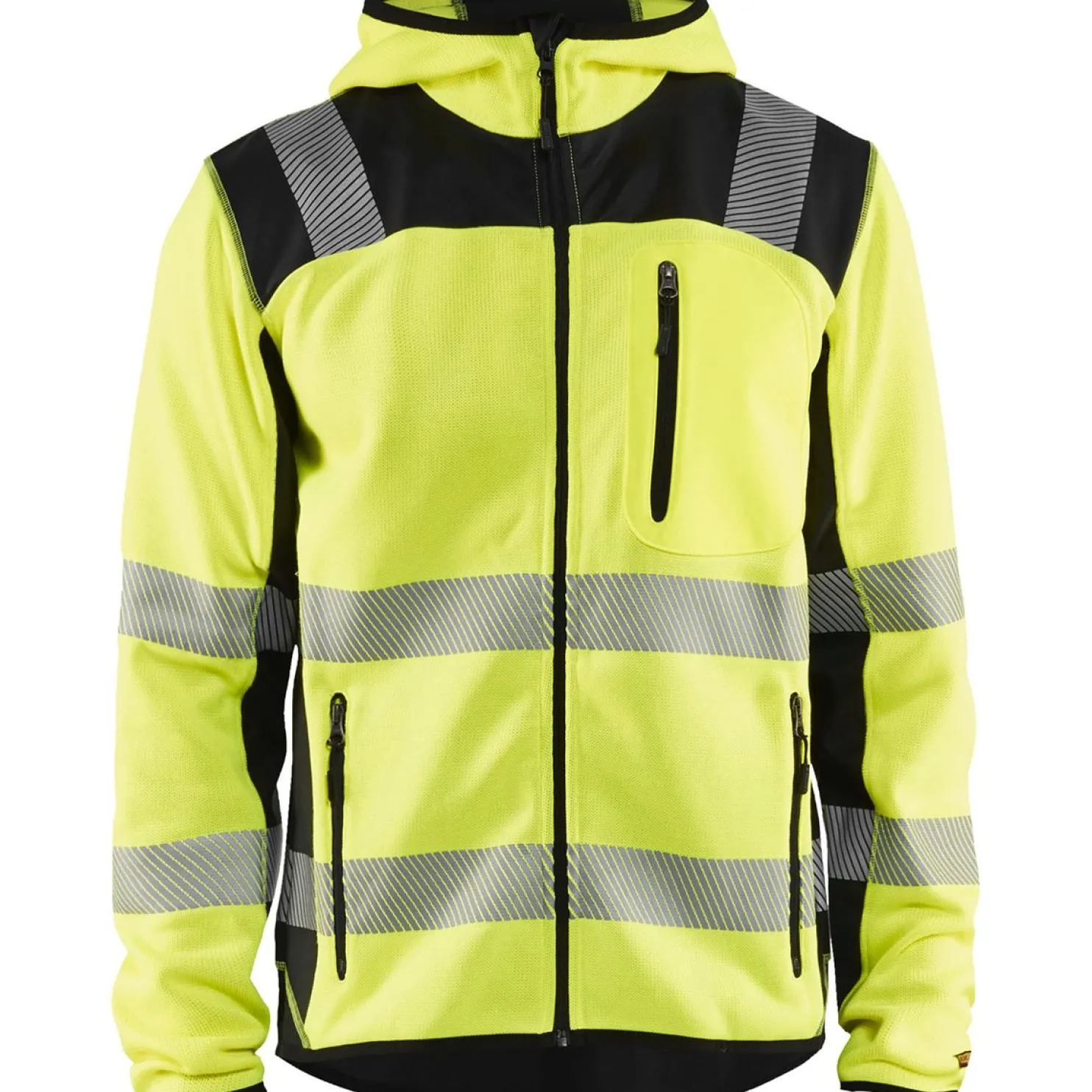 Neulottu takki Blåkläder 4923 Highvis huomiokeltainen/musta