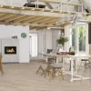 Parketti Boen Oak Pale White Vivo, 181mm, mattalakattu, harjattu