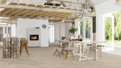 Parketti Boen Oak Pale White Vivo, 181mm, mattalakattu, harjattu