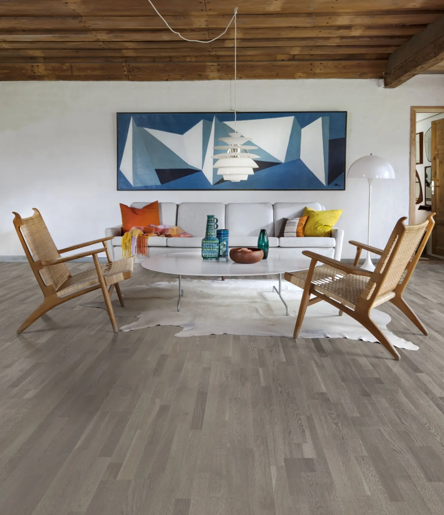 Parketti Karelia Tammi Dacite Grey 3S, 13x200x2423mm