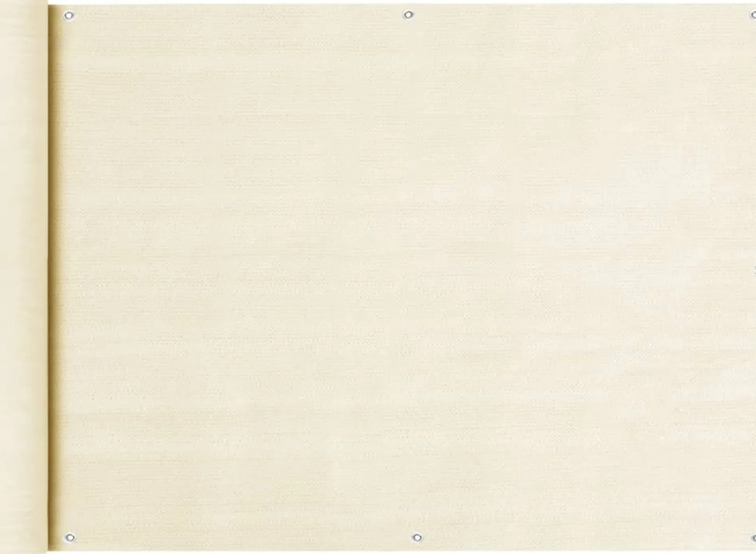 Parvekkeen suoja kerma 75x500 cm hdpe