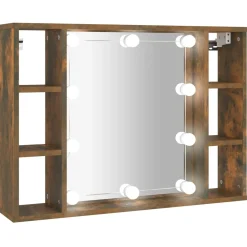 Peilikaappi LED-valoilla, 76x15x55 cm, eri värejä (15391)