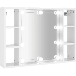 Peilikaappi LED-valoilla, 76x15x55 cm, eri värejä (15391)