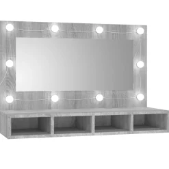 Peilikaappi LED-valoilla, 90x31,5x62 cm, eri värejä (15395)