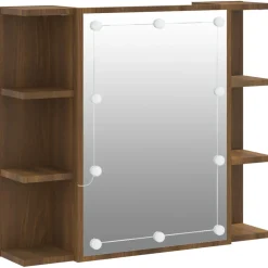 Peilikaappi LED-valoilla, 70x16,5x60 cm, eri värejä (15393)