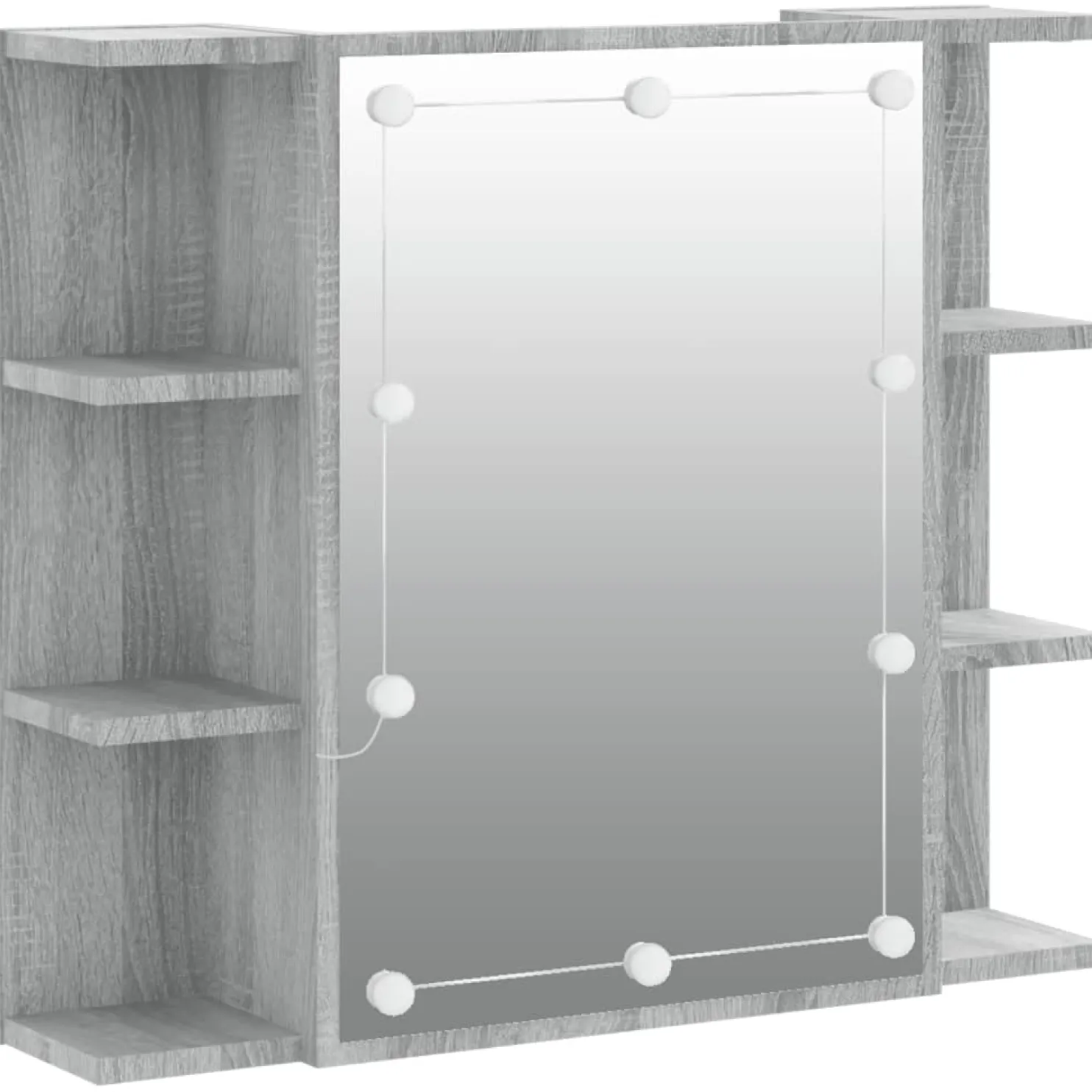 Peilikaappi LED-valoilla, 70x16,5x60 cm, eri värejä (15393)