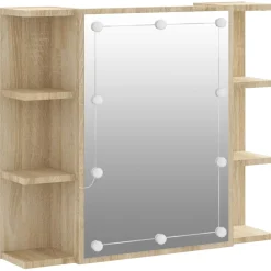 Peilikaappi LED-valoilla, 70x16,5x60 cm, eri värejä (15393)
