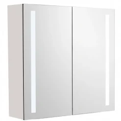 Peilikaappi LED-valolla Tammiholma Empoli, 60x60 cm, 28 W, pistorasioilla ja vikavirtasuojalla, valkoinen