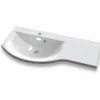 Pesuallas Grip Dali 90 900x435mm valumarmori vasen valkoinen