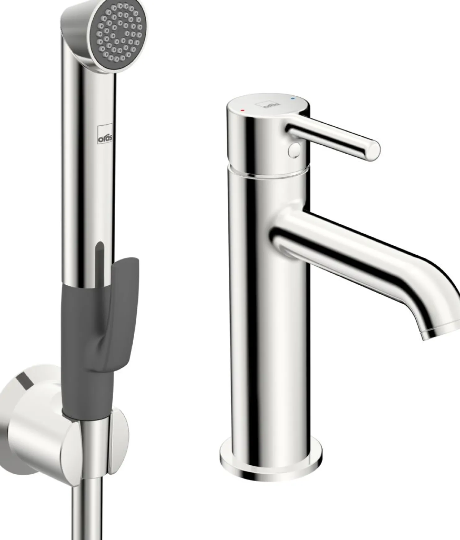 Pesuallashana Oras Optima Style Eco 2606FH-105, Bidetta-käsisuihkulla, kromi