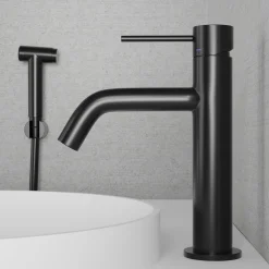 Pesuallashana Scandtap Steel Voyage Medium B Shadow, bideesuihkulla, musta