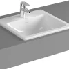 Pesuallas Vitra S20 hananreiällä upotettava 50 cm