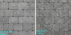 Pihakivi Benders Labyrint/Troja Antik Puolikivi 105x140x50 mm grafiitti