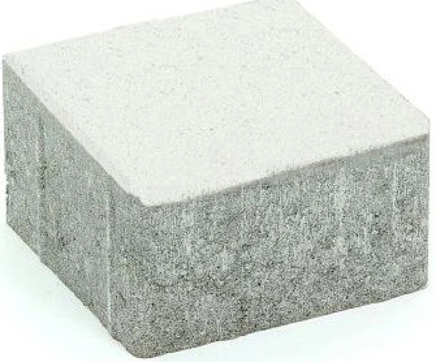Pihakivi Rudus Kartanonoppa 80 138x138x80 mm sileä valkoinen