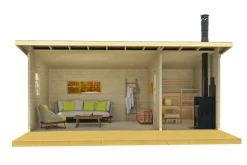 Pihasauna Tene Moderni 26, 16m²