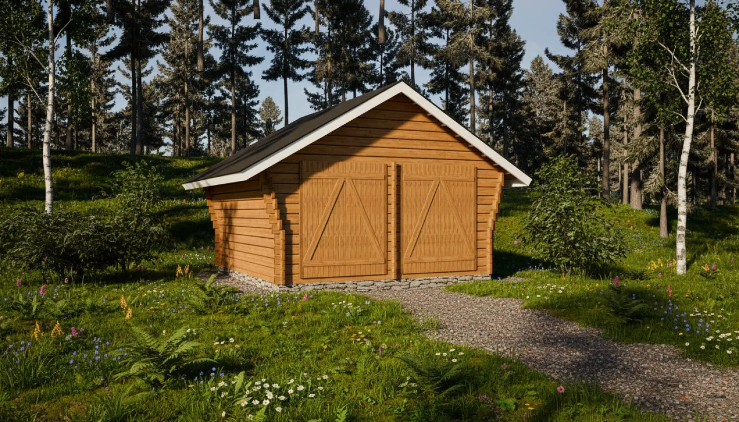 Pihavarasto/lato LP Garden R-L, 16m², rakomallinen