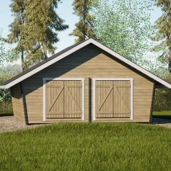 Pihavarasto/lato LP Garden U-XXL, 25m², vinoumpiseinäinen