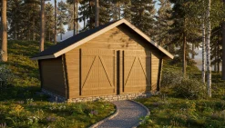 Pihavarasto/lato LP Garden U-XL, 19.3m², vinoumpiseinäinen