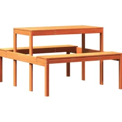 Piknikpöytä, täyspuu, eri materiaaleja ja kokoja (33984)