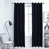 Pimennysverhot renkailla 2 kpl sametti musta 140x225 cm