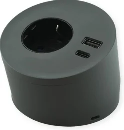 Pistorasia Limente Spot USB pinta-asennettava vapaasti tasolla seisova IP20 240V