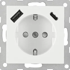 Pistorasia 1-osainen Tamcontrol Visio S 1x USB-C ja 1x USB-A - eri värejä