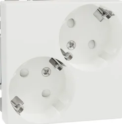 Pistorasia Schneider Electric Exxact, 2S/16A/IP21 1X UKJ, vino, valkoinen, 50 kpl pakkaus
