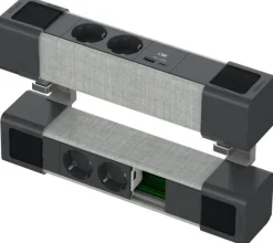 Pistorasiayksikkö Schneider Electric Unica System+ pöytäyksikkö, 2 x Schuko + USB A ja C + RJ