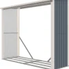 Polttopuukatos Fornorth 242x89x190cm, 2.15m²