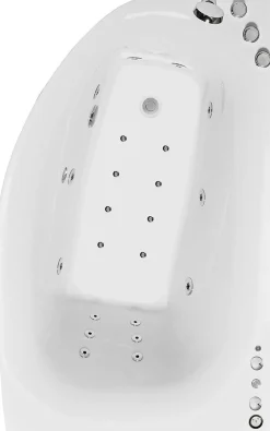 Poreamme Bathlife Trivsam Premium, 1600x1000mm, valkoinen, vasen