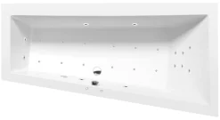 Poreamme Interia Andra Attraction Hydro-Air, 1800x900x450mm, oikea, 277l, valkoinen