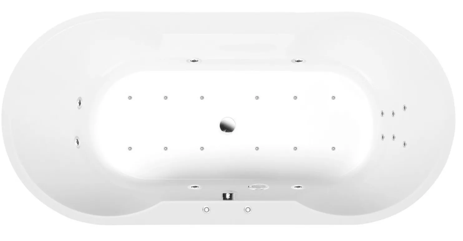 Poreamme Interia Attraction Hydro-Air, 1800x850x490mm, 305l, valkoinen