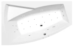 Poreamme Interia Evia Active Hydro-Air, 1700x1000x470mm, vasen, 255l, valkoinen