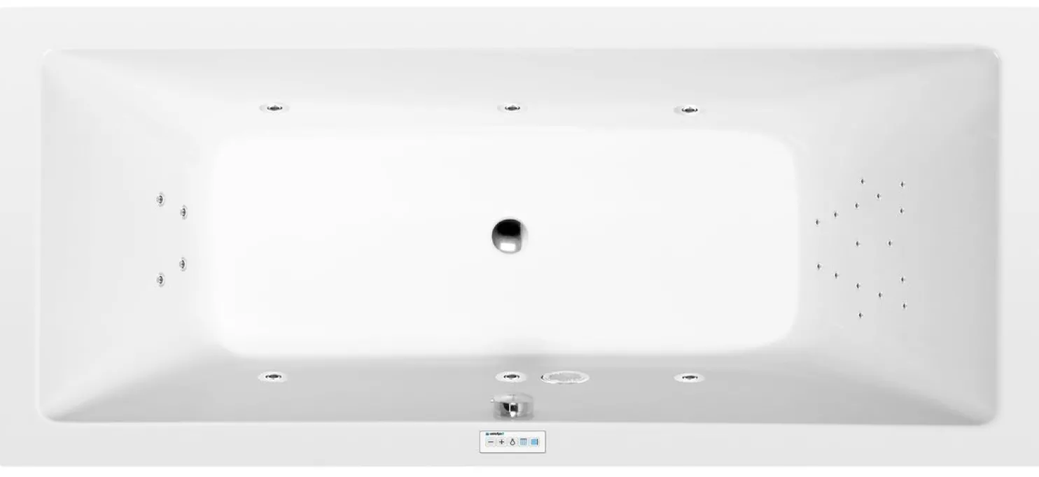 Poreamme Interia Krysta Highline Hydro, 1800x800x390mm, 249l, valkoinen
