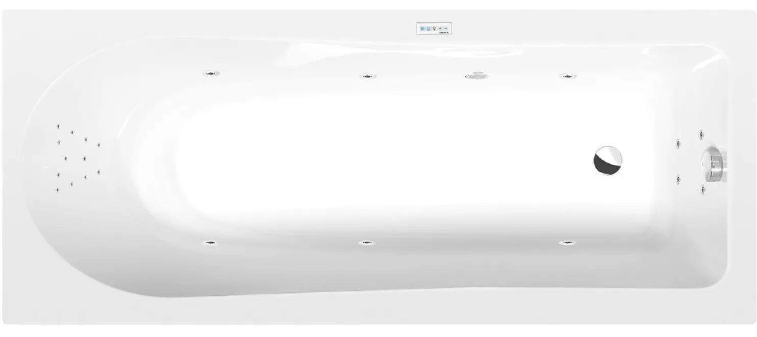 Poreamme Interia Lisa Highline Hydro, 1700x700x470mm, 250l, valkoinen