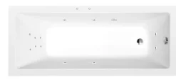 Poreamme Interia Noemi Attraction Hydro, 1600x700x390mm, 183l, valkoinen