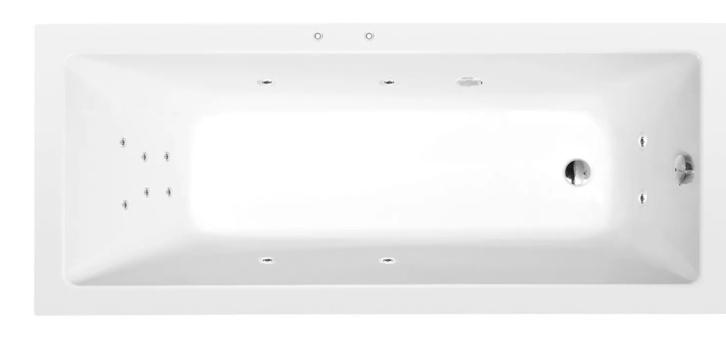Poreamme Interia Noemi Attraction Hydro, 1500x800x390mm, 190l, valkoinen