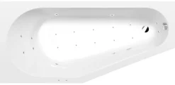 Poreamme Interia Projekta Active Hydro-Air, 1600x800x440mm, vasen, 185l, valkoinen