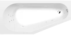 Poreamme Interia Projekta Attraction Hydro, 1600x800x440mm, vasen, 185l, valkoinen