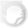 Poreamme Interia Royal Highline Hydro, 1730x1730x490mm, 580l, valkoinen