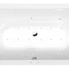 Poreamme Interia Viva Active Hydro-Air, 1850x800x470mm, oikea, 267l, valkoinen