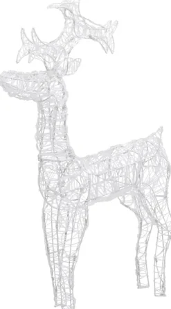 Poro joulukoriste, 90 LED-valoa, 60x16x100cm, akryyli