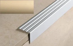 Porraskulmalista Progress Profiles Prowalk 2,7m 30mm liimakiinnitettävä pronssi